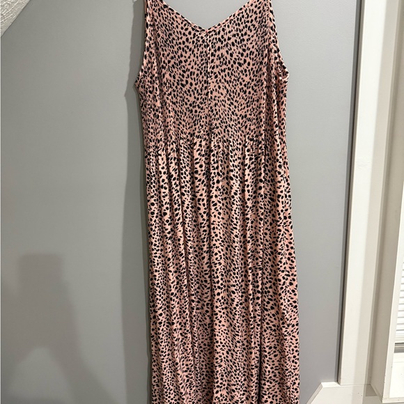 Leopard Print Pink Maxi Dress - Picture 6 of 7